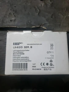 SPRECHER SHUH L9-6/2/D 6A 2 POLE CIRCUIT BREAKER NEW FREE SHIPPING - Picture 1 of 5