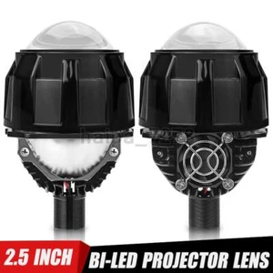 2.5'' LED Headlight Bi LED Projector Lens RHD H4 H7 100W 20000LM Hi/Lo Retrofit - Bild 1 von 12