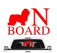 Bolonka Zwetna on board car sticker dog foil Tsvetnaya dog