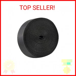 10 Yards 1 Inch Wide Black Nylon Heavy Duty Webbing Strap - Picture 1 of 1