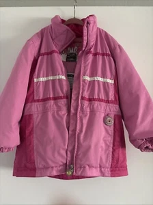 Obermeyer Kids Girls Jacket Pink Full Zip Hooded Outdoor Ski Snowboard Size 5 - Picture 1 of 9
