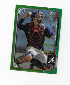 2015 Bowman Chrome Draft Green Refractors #41 Lucas Herbert /99 BRAVES - Picture 1 of 2