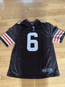 Nike Youth New Cleveland Browns Jersey Polyester Baker Mayfield No.6 L NFL NWT - Picture 1 of 9