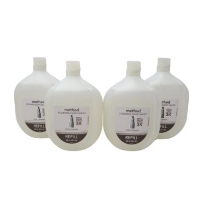 4 Pack - Method Foaming Hand Wash Refill, Violet + Lavender, 28 Oz ( 828ml ) - Image 1 of 3