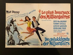 The Happiest Millionaire Original Belgian Movie Poster (1967) - 14" x 21" EX+ - Picture 1 of 1