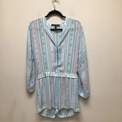 Macacão feminino BCBGMAXAZRIA Danae multicolorido manga longa sudoeste P - Imagem 1 de 4