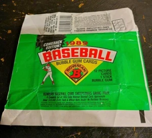 1989 Bowman Baseball Wax Pack Wrapper Ken Griffey Jr Rookie Jahr Comeback Editio - Bild 1 von 3