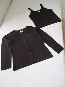 Chanel Damen Strick-Twinset Gr. 40/42 EU Dunkelbraun - Bild 1 von 7