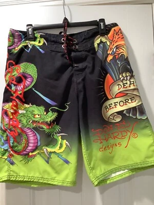 BAÑADOR ED HARDY DRAGON BOARD SHORTS talla 33 Foto 1 de 4