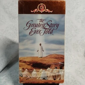 The Greatest Story Ever Told VHS 1965, 1990 MGM 2 Tapes - Picture 1 of 4