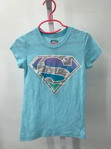 Superman Size 4-5 Girls Short Sleeve Shirt - Picture 1 of 2