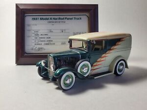 Danbury Mint 1931 Ford Model A Hot Rod Panel Delivery Truck 1:24 Scale Diecast