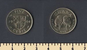 Ghana 5 cedis 1984 - Picture 1 of 1
