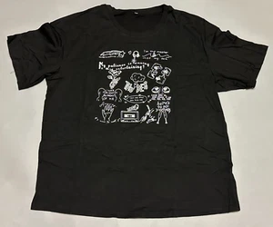 New Oversized Women's Adult Black Short Sleeve T-Shirt Top Size M * Fun Quotes - Picture 1 of 5