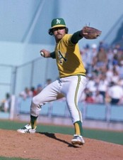 CATFISH HUNTER ATHLETICS  ALLTIME GREAT PITCHING ACE 8x10 