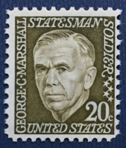 USA 1967 Statesman George Marshall 20c MNH SC#1289 U4668 - Picture 1 of 3