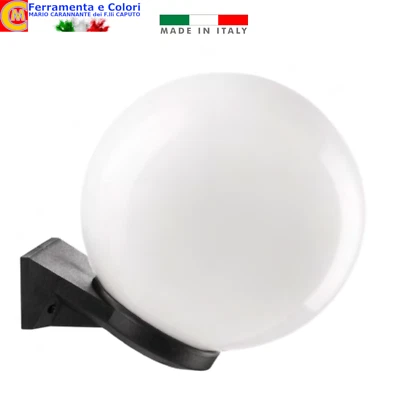ACRILUX Lampada Da Muro Sfera Opaca Applique Parete Moderno Esterno Palla ? 20-25 Cm