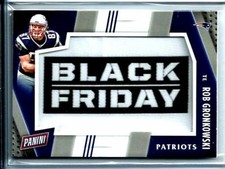 2016 Panini Black Friday Patch/Relic # 2 Rob Gronkowski TE New England Patriots 