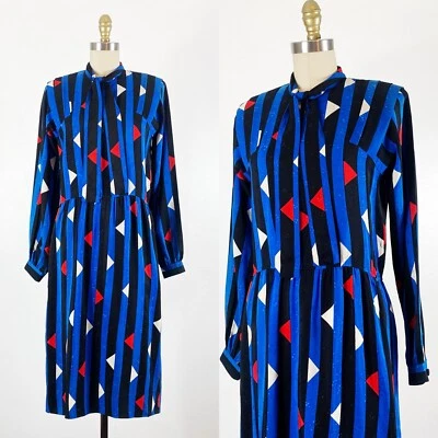 1980s Dress - Neiman Marcus Dress - Day Dress - Large - Image 1 of 4