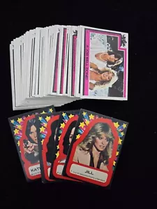 Charlie's Angels Series 1 Set 55 Cards 1-55 Topps 1977 Stickers 1-11 - Picture 1 of 19