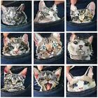 Animal Cat Embroidered Applique Animal Iron On Badge Stickers Clothes Appliques