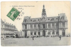 POITIERS 86 Hôtel de Ville Place d'Armes CPA animée écrite à Mme Eloy Laval 1916 - Picture 1 of 2
