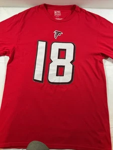 Atlanta Falcons Calvin Ridley #18 Tee T-Shirt Med Red NFL F11 - Picture 1 of 7