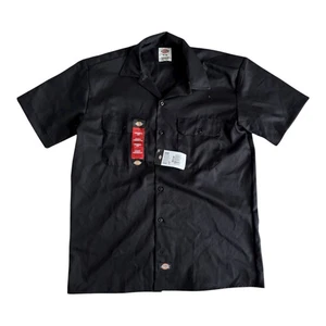 Camisa de Trabajo Dickies Hombre Manga Corta Negra Talla Mediana D1574BLK Nueva con Etiquetas - Imagen 1 de 12