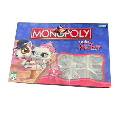 Littlest Pet Shop Edition Monopoly Game 2007 Incomplete - Image 1 of 3