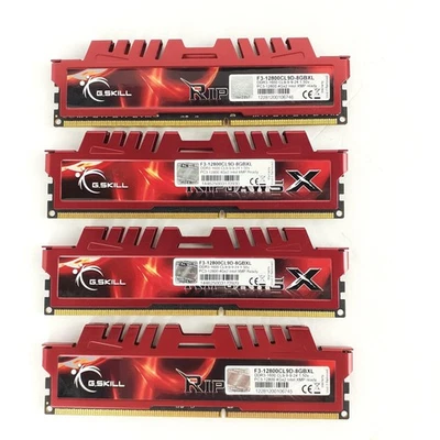 16GB (4x4GB) G.Skill Ripjaws X DDR3 1600 RAM PC3-12800 F3-12800CL9D-8GBXL - Image 1 of 4