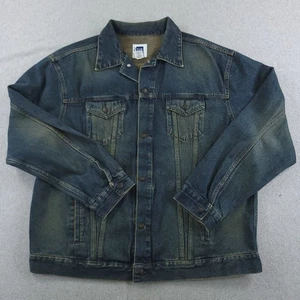 GAP Jeansjacke Herren XXL Blau 100% Baumwolle Factory Store Denim Trucker Mantel - Bild 1 von 10