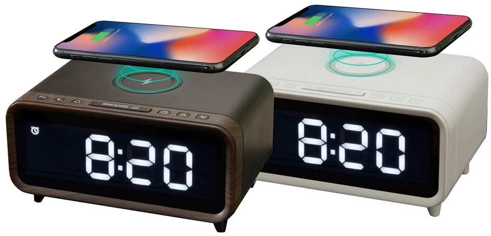 B-Ware Digitaler DAB+ Radiowecker mit Kabelloser Ladestation Nachtlicht u. USB - Bild 1 von 1