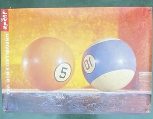 90s Levi’s 501 Poster A1 Shop Advertisement Pool Balls Billiards Vintage Rare - Picture 1 of 8