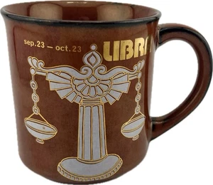 Waage Sternzeichen Tasse Astrologie braun gold/weiß, Markenlos, 23. September - 23. Oktober, tolles Geschenk - Bild 1 von 9