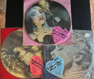 MADONNA Complete Set Of First 3 Albums JAPAN ONLY PICTURE DISCS Rare! - Imagen 1 de 12
