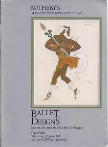 SOTHEBY’S DANCE THEATRE COSTUME DESIGN Russian Benois Nijinsky Pavlova Doughty - Picture 1 of 1