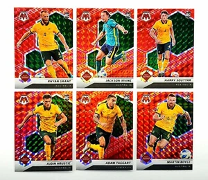 2021-22 Mosaic Australia World Cup Red Mosaic Prizm Team Set Rookies Souttar - Picture 1 of 12