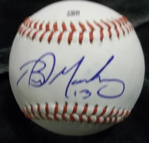 BRAD MARKEY Chicago Cubs AUTOGRAPHED Carolina League Baseball - Bild 1 von 2