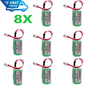 8-Pack CJ1W-BAT01 Battery FOR OMRON 3V PLC CP1H CP1L CP1E CR14250SE-R Battery. - Bild 1 von 6
