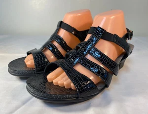 Sandalias SAS Allegro con correa de tacón para mujer negras cocodrilo tripad confort - EE. UU. 11 - Imagen 1 de 7