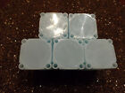 5 Blue Dollar Large/ Silver Coin 38.1 mm Size Safe Plastic Square Tube Supplies 