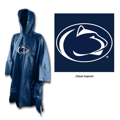 Penn State Nittany Lions One Size Rain Poncho [NEW] Snow Jacket Stadium Tailgate Cover