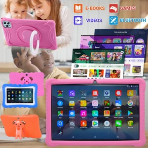 10 in 7in Kids Educational Learning Tablet PC Android 12 Wi-Fi Dual Camera Gift - Picture 1 of 42