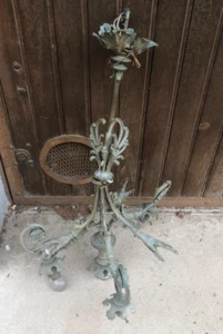 lustre bronze ancien a restaurer - Imagen 1 de 9
