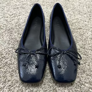 M.Gemi The Danza Shoe Leather Square-Toe Ballet Flats Hidden Wedge Sz 37 US 7 - Picture 1 of 10