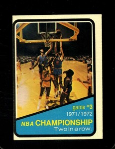 1972-73 TOPPS #156 NBA PLAYOFFS GAME 3 EX *X51064