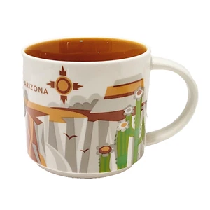 Starbucks Large Coffee Mug You Are Here Collection Arizona 2015 Cup Cactus - Picture 1 of 15
