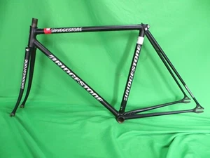 Bridgestone NJS Keirin Frame set Track Bike Kaisei 8630R Matte Black  50cm - Picture 1 of 17