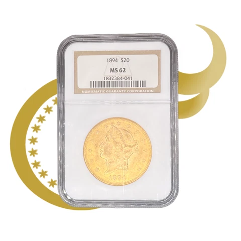 1894 P Double Eagles Liberty Head NGC MS-62 Cover