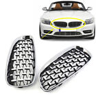 Pair Front Diamond Meteor Style Chrome Grill For Bmw E89 Z4 2009-2016 2012 2013